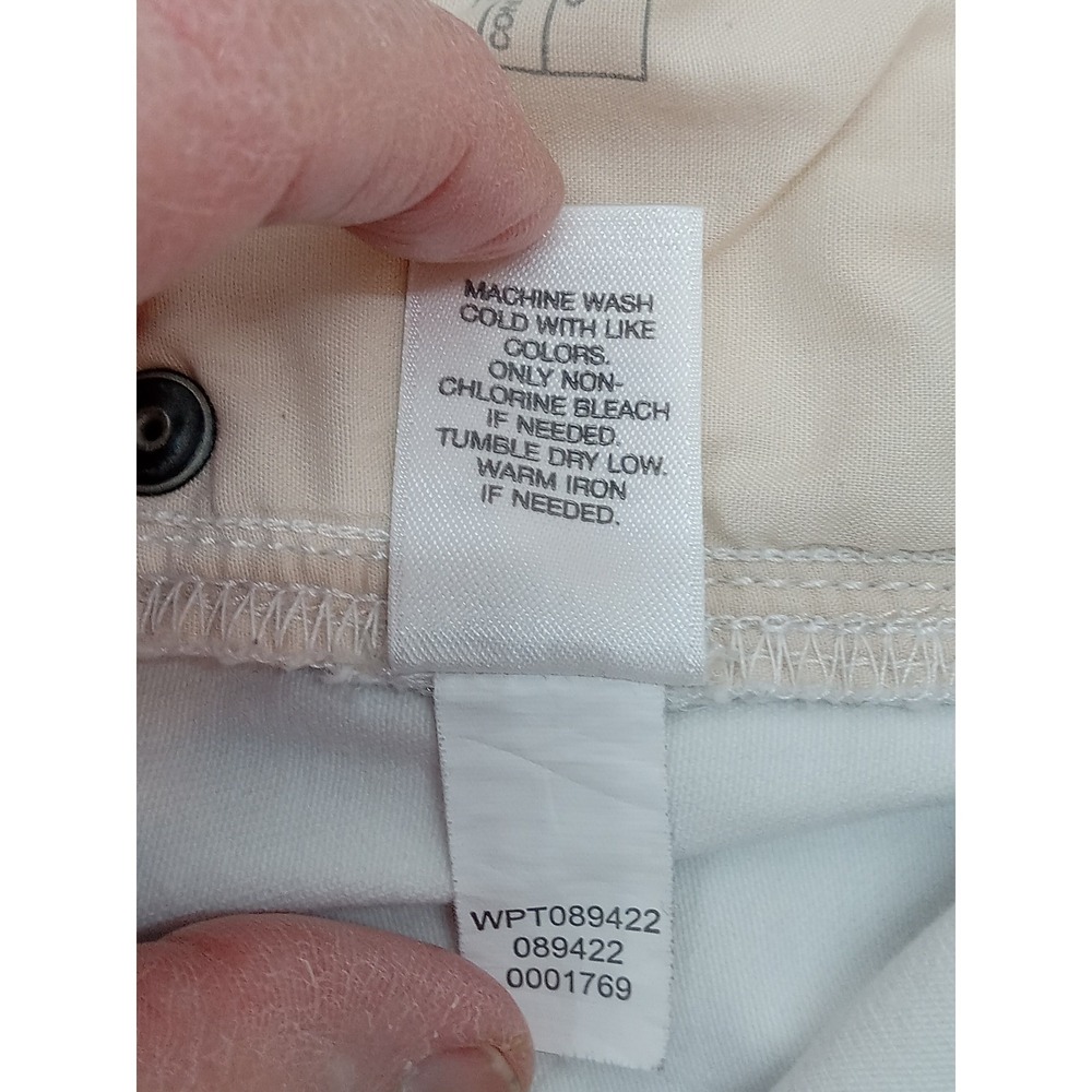 J. Jill Authentic Fit Cropped Jeans White Denim Sz 10 Petite Stretch Minimalist - Picture 9 of 11